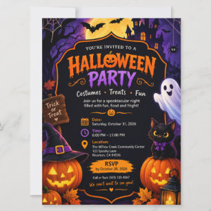 Spooky Halloween Party Invitation – Fun & Festive