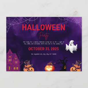 Spooky Halloween Party Invite Design