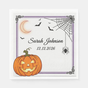 Spooky Halloween Party Napkins 3-Ply Cute Ghost