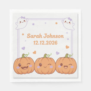 Spooky Halloween Party Napkins 3-Ply Cute Ghost