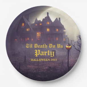 Spooky Halloween Party  Paper Plate