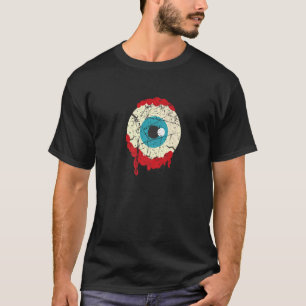 Spooky Halloween Party Scary Zombies Zombie Eyebal T-Shirt