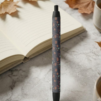Spooky Halloween Pattern Custom Pen