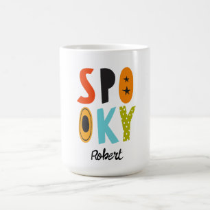 Spooky Halloween Personalised name  Coffee Mug