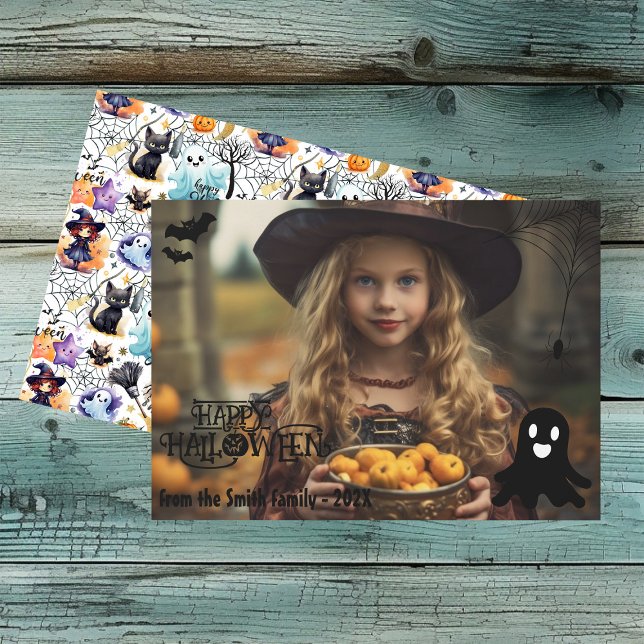 Spooky Halloween Photo Card Season's Greetings (Creator Uploaded)