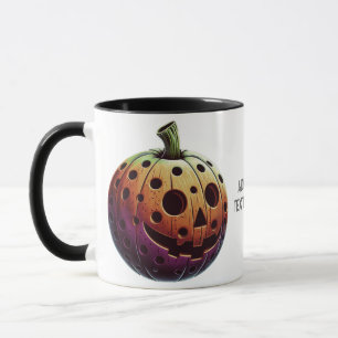 Spooky Halloween Pickleball Pumpkin Sports Gift Mug