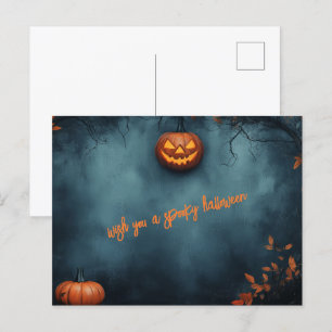 Spooky Halloween Postcard