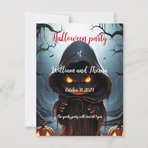 Spooky Halloween Postcard