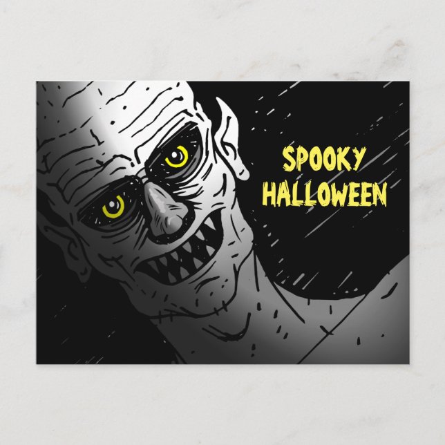 Spooky halloween postcard (Front)