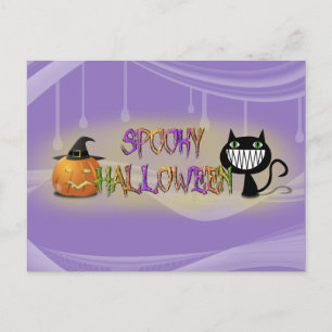 spooky Halloween Postcard