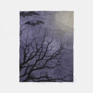 Spooky Halloween Prints Fleece Blanket