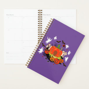 Spooky Halloween Pumpkin Graveyard Scene Planner