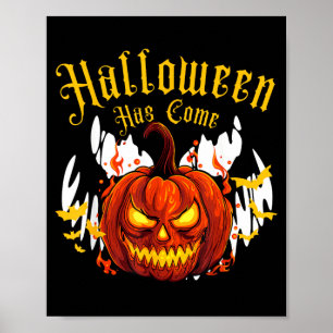 Spooky Halloween Pumpkin Poster