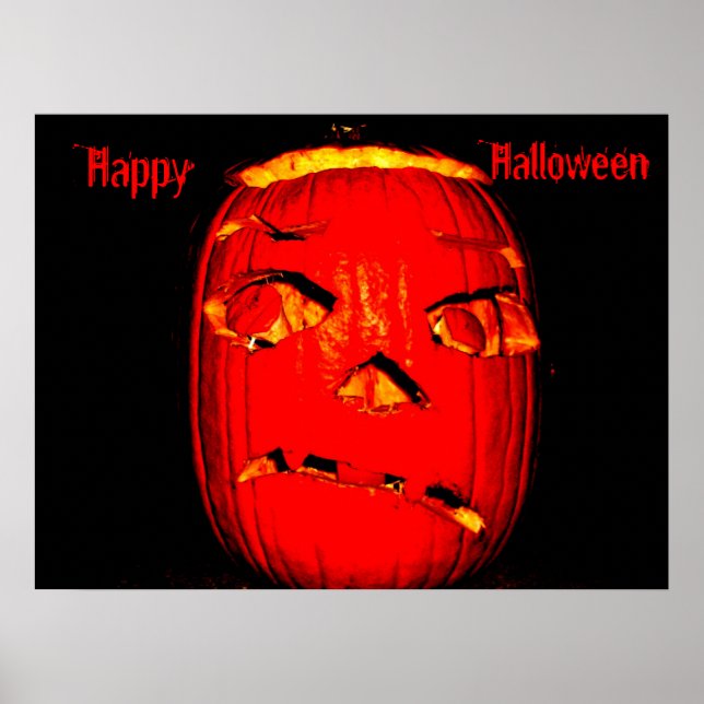 SPOOKY HALLOWEEN PUMPKIN POSTER (Front)