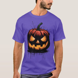 Spooky Halloween Pumpkin vintage T-Shirt