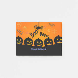 Spooky Halloween Pumpkins Jack-o-Lanterns Post-it Notes