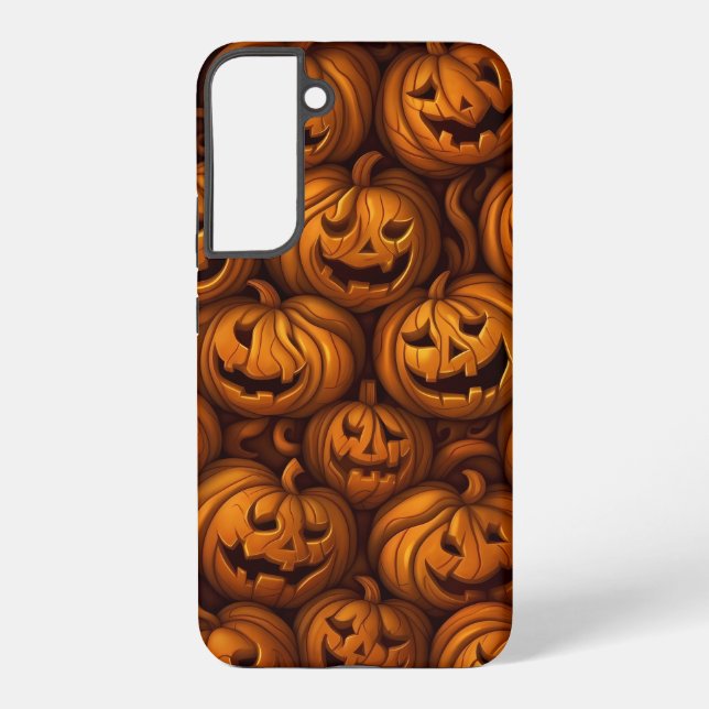 Spooky Halloween Pumpkins Samsung Galaxy S22+ Case (Back)