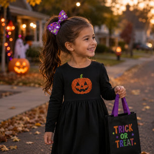 Spooky Halloween Purple Pumpkin Bats Boo Grosgrain Ribbon