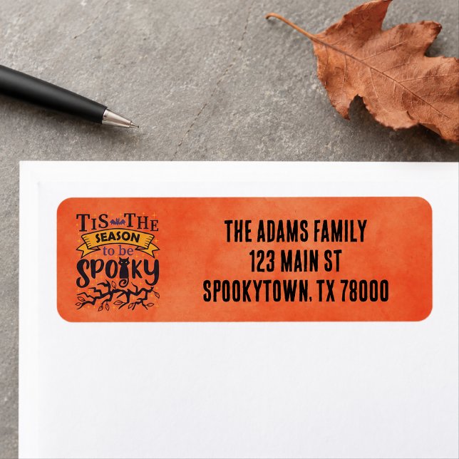 Spooky Halloween Return Address (Spooky Halloween Return Address Label)