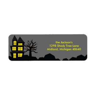 Spooky Halloween Return Address Labels