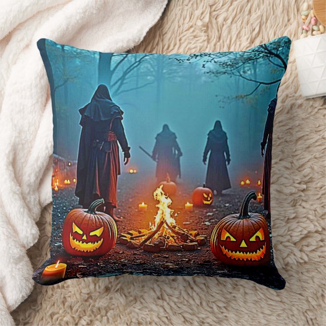 Spooky Halloween Ritual Design Cushion (Blanket)