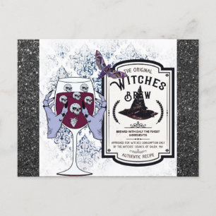 Spooky Halloween Salem Massachusetts Witches Brew Postcard