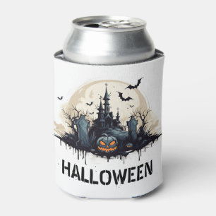 Spooky Halloween Scene  Can Cooler