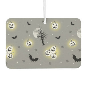 Spooky Halloween Seamless Pattern Car Air Freshener