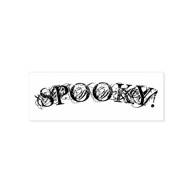 " SPOOKY! " Halloween Self Inking Stamp (Design)