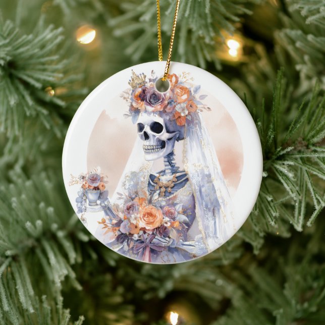 Spooky Halloween Skeleton Ornament (Tree)