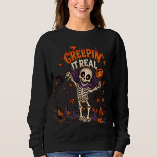 Spooky Halloween Skeleton Sweatshirt