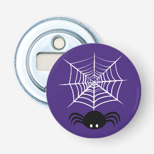 Spooky Halloween Spider Illustration Bottle Opener