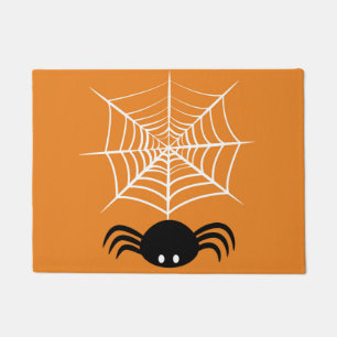 Spooky Halloween Spider Illustration Doormat