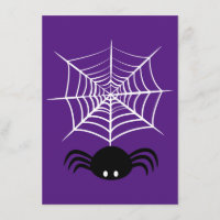 Spooky Halloween Spider Illustration