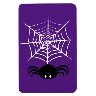 Spooky Halloween Spider Illustration Magnet