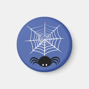 Spooky Halloween Spider Illustration Magnet