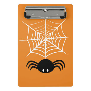 Spooky Halloween Spider Illustration Mini Clipboard