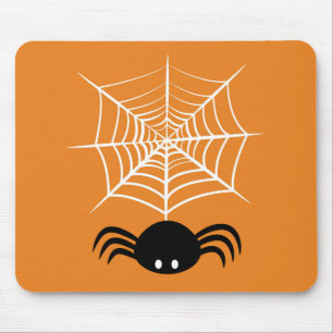 Spooky Halloween Spider Illustration Mouse Mat