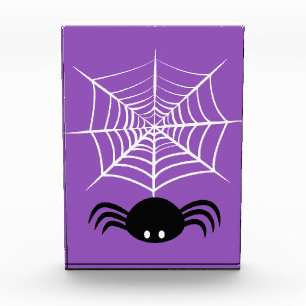 Spooky Halloween Spider Illustration Photo Block