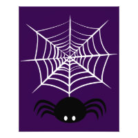 Spooky Halloween Spider Illustration