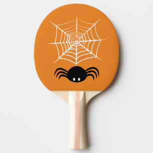 Spooky Halloween Spider Illustration Ping Pong Paddle