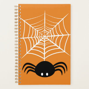Spooky Halloween Spider Illustration Planner