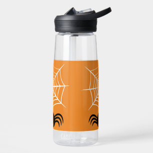 Spooky Halloween Spider Illustration Water Bottle
