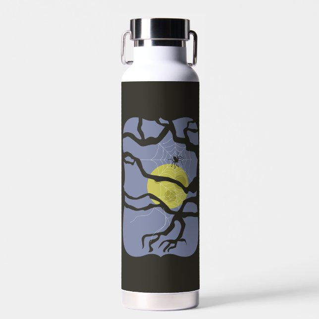 Spooky Halloween Spider Water Bottle (Front)