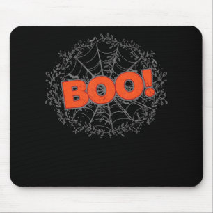 Spooky Halloween Spider Web Boo Gift Idea Mouse Mat