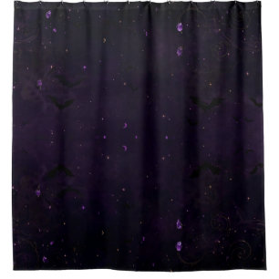 Spooky Halloween Spiderweb Pattern Shower Curtain