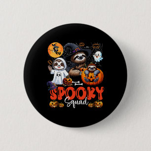 Spooky Halloween Squad Three Horror Sloths Cosplay 6 Cm Round Badge