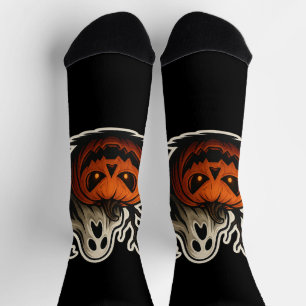 Spooky Halloween Sticker Socks
