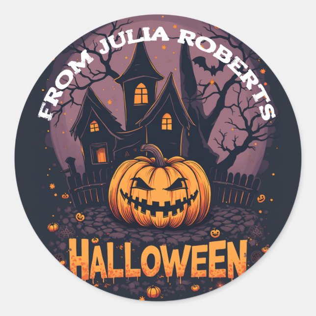 Spooky Halloween stickers (Front)