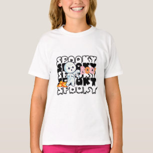 Spooky Halloween T-Shirt – Cute Mummy, Grim Reaper